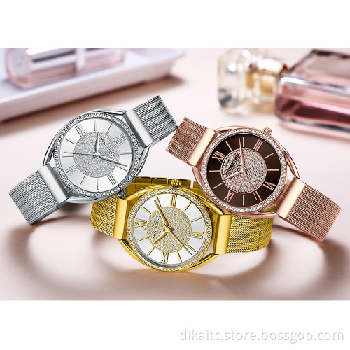 MINI FOCUS Trendy Crystal Watch for Women Business